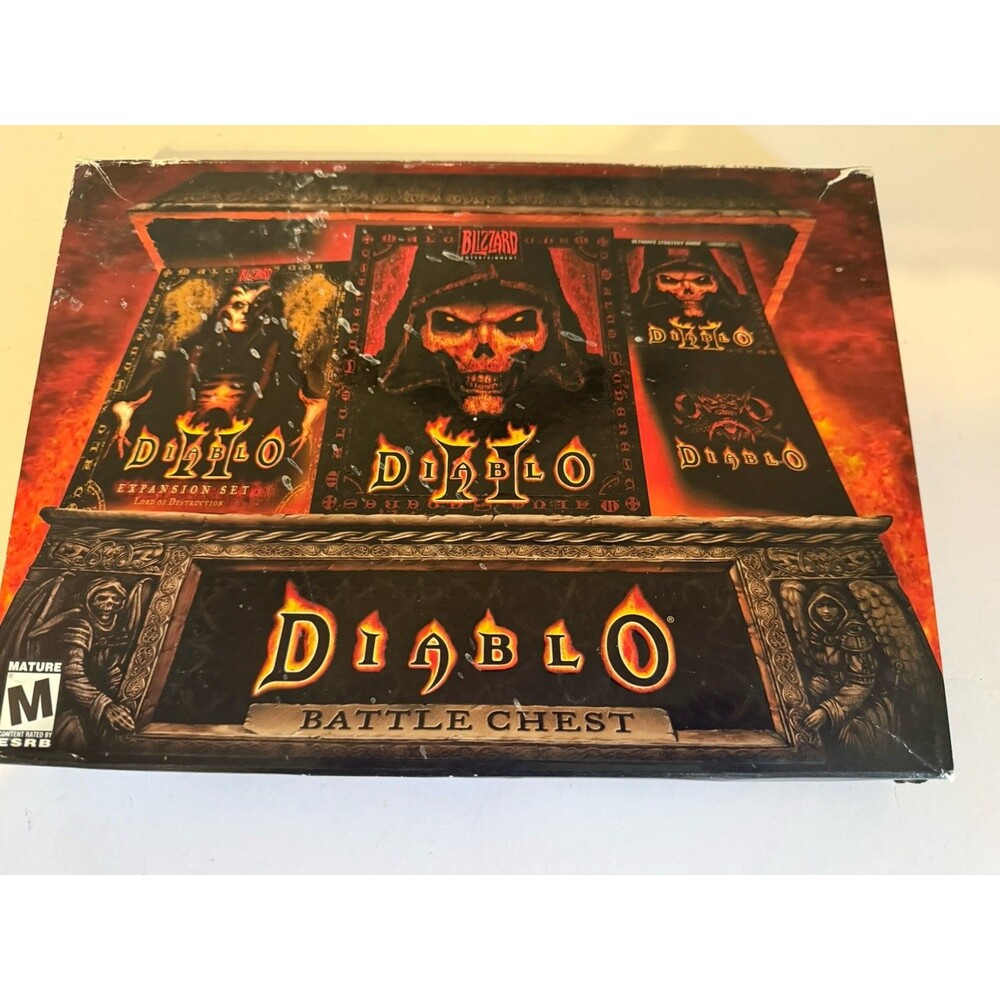 Diablo II PC Video Game by Blizzard Entertainment 3-Disc Set